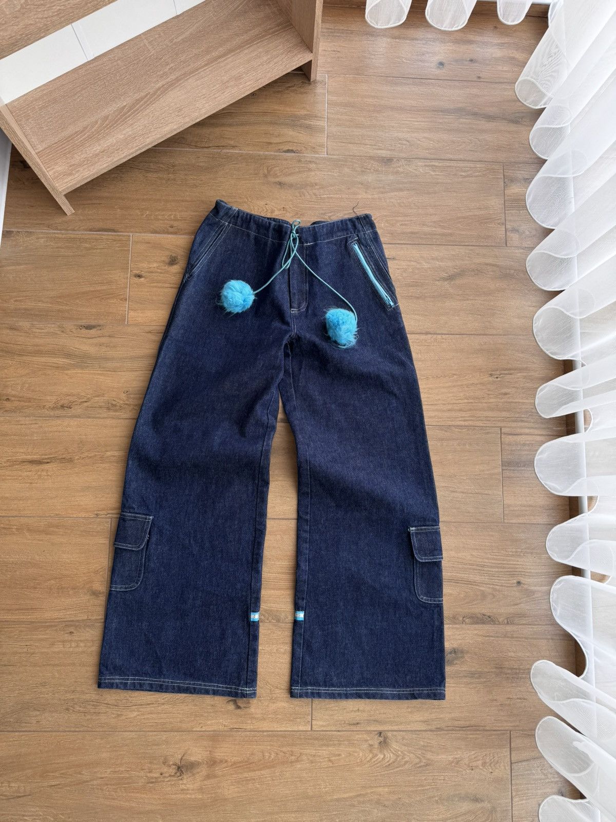 Japanese Brand × Vintage Vintage Auruze for Beau Baker 90s Skate Wide Leg Denim Jeans Size US 30 / EU 46 - 10 Thumbnail