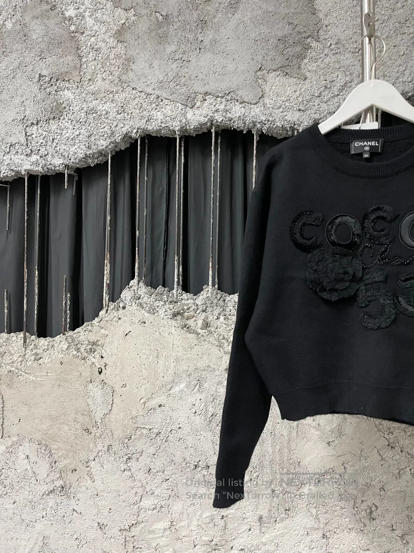 Chanel Chanel Coco Black Sweater. Size US XS / EU 42 / 0 - 3 Thumbnail