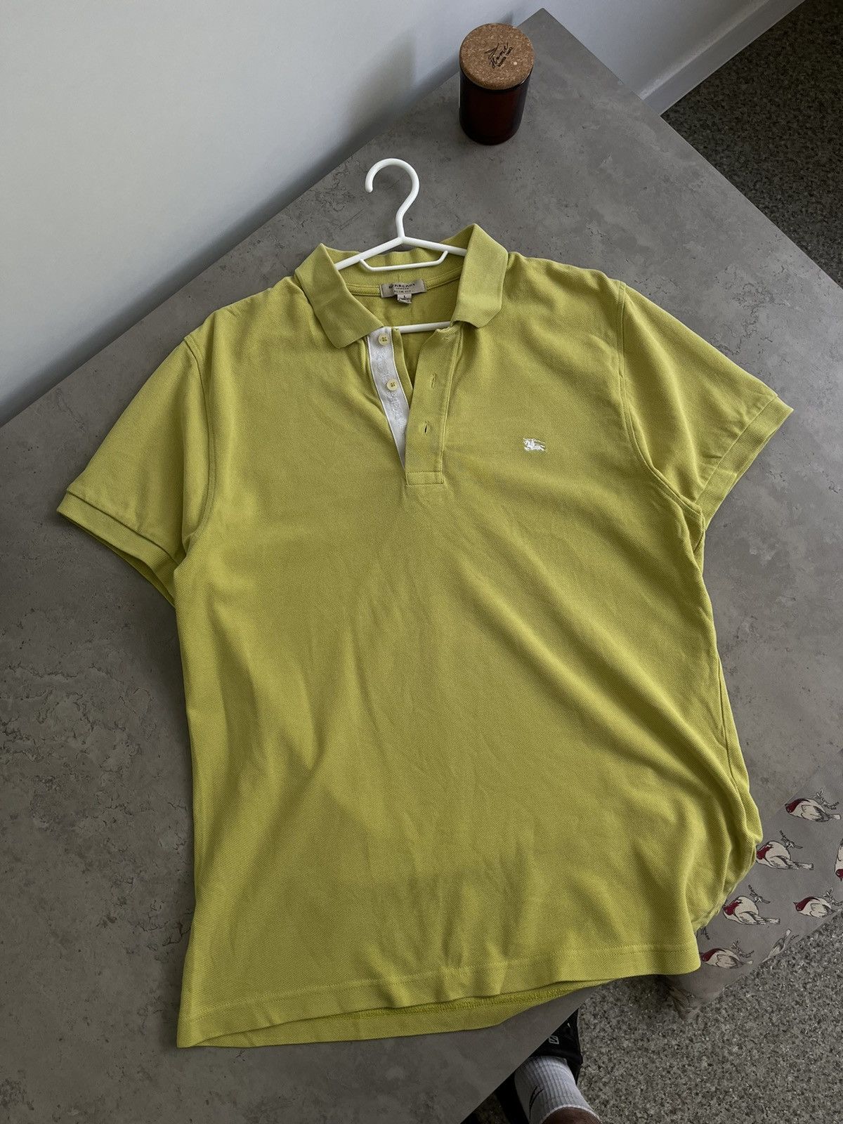 Burberry Burberry polo shirt yellow green L Size US L / EU 52-54 / 3 - 1 Thumbnail