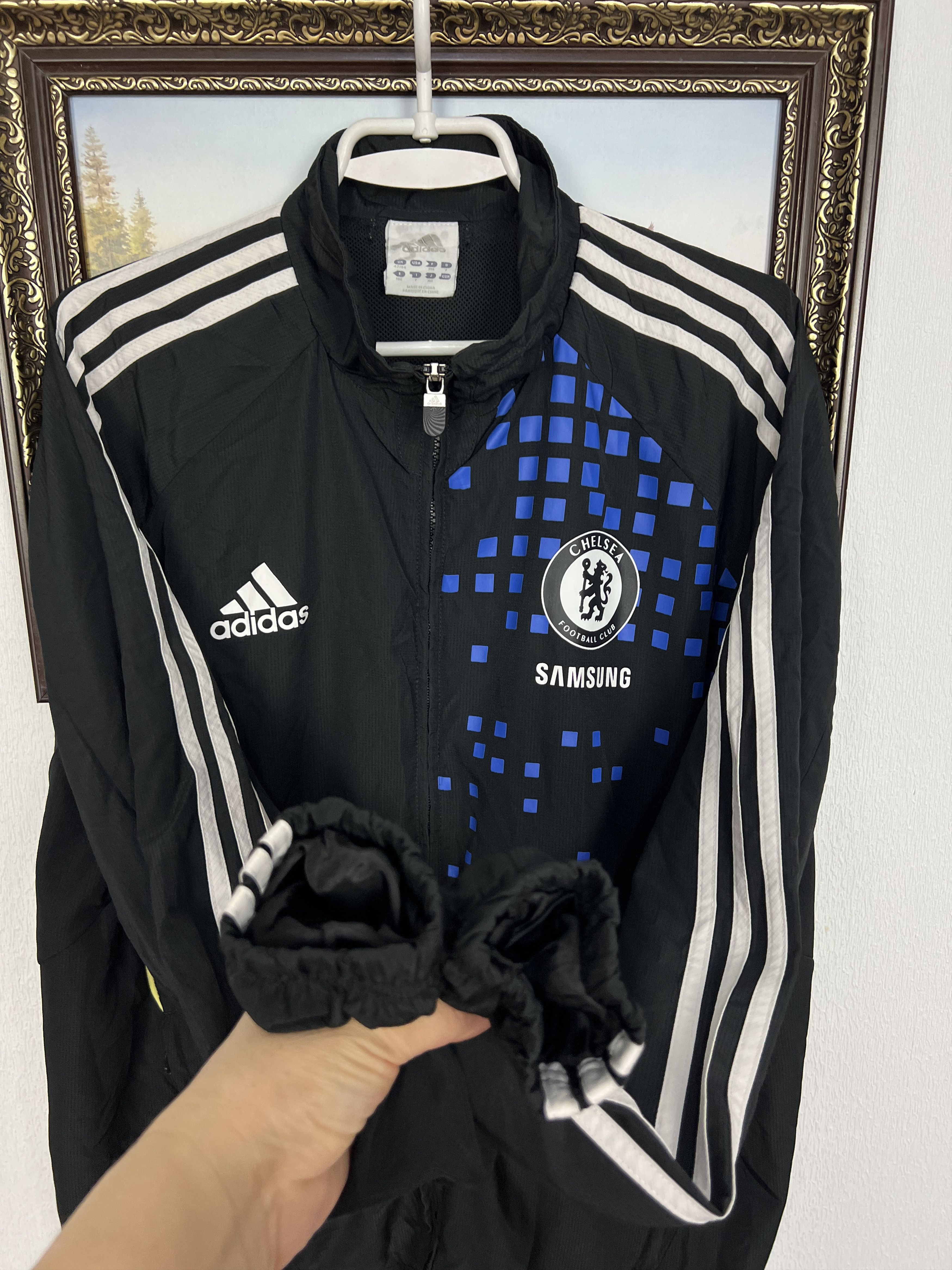 Adidas Vintage Chelsea Football Jacket Soccer Track Top Rare Hype Size US L / EU 52-54 / 3 - 6 Thumbnail