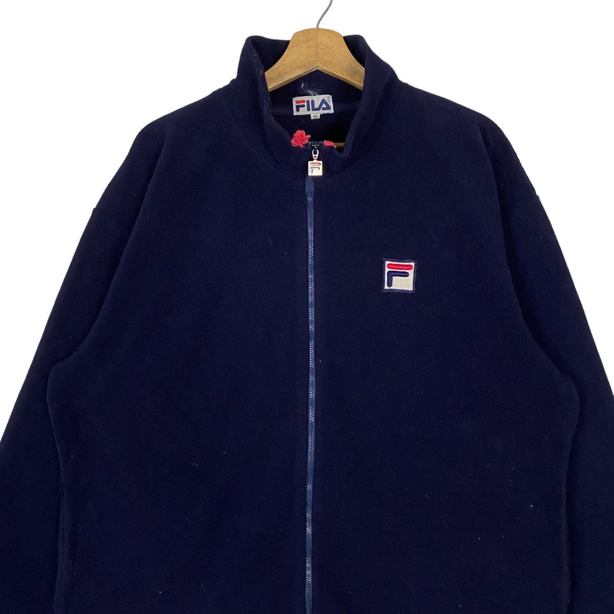 Fila × Vintage Vintage Fila Full Zipper Big Logo Spell Out Sweater Light Size US M / EU 48-50 / 2 - 3 Thumbnail