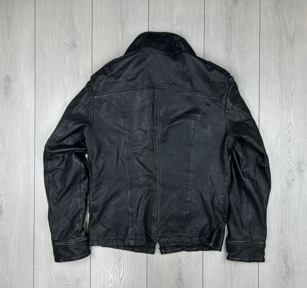 Superdry SuperDry Leather Jacket Black Size M Size US M / EU 48-50 / 2 - 8 Thumbnail
