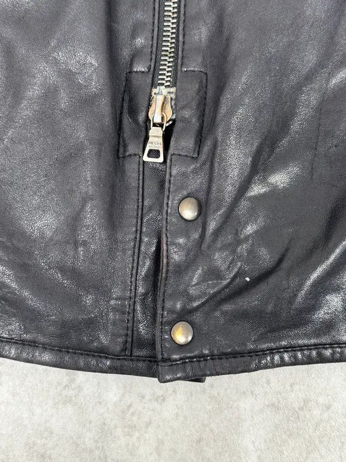 Prada 2000s Prada Hybrid Premium Biker Leather Jacket Size US M / EU 48-50 / 2 - 10 Thumbnail