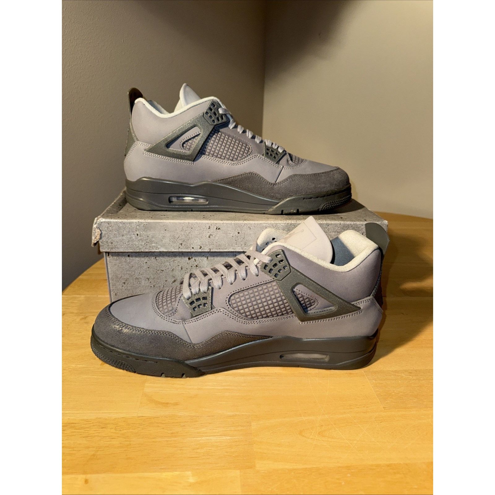 Nike Air Jordan 4 Retro Paris Olympics Wet Cement Size 13 OG BOX Size US 13 / EU 46 - 2 Thumbnail