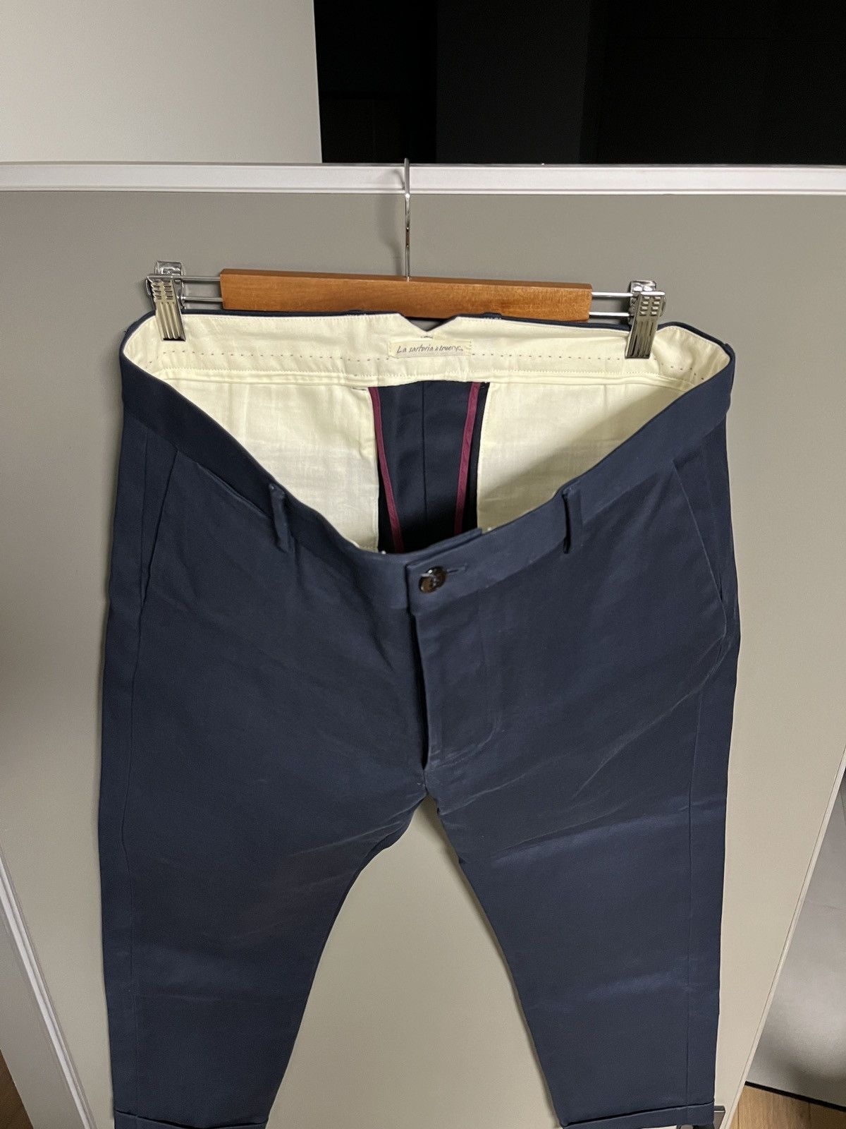 Handmade La Sartoria Di True NYC Heavy Handmade Chino Pants Size US 36 / EU 52 - 12 Thumbnail