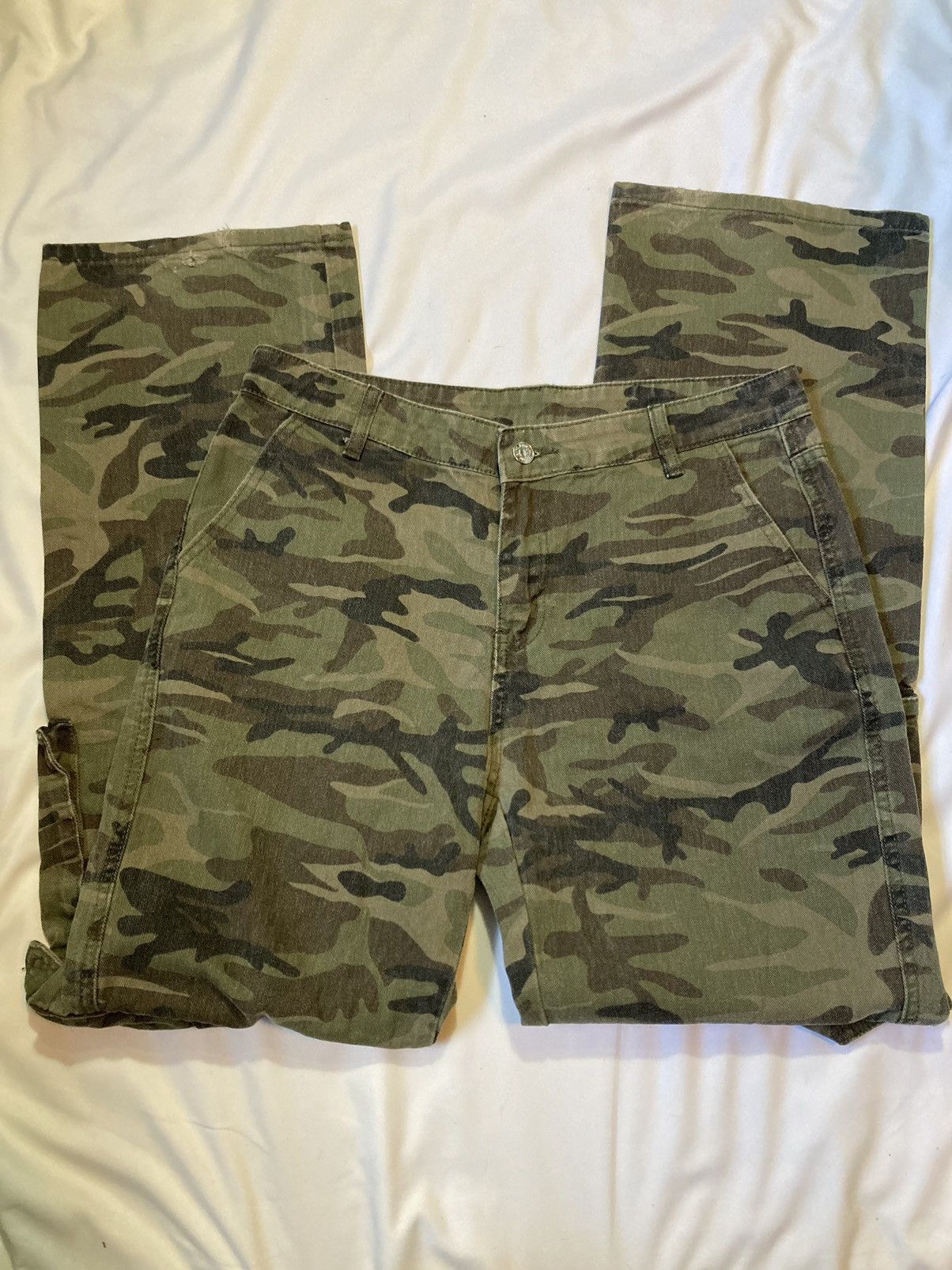 Shein SHEIN street style camo straight leg jeans Size 36" / US 14 / IT 50 - 6 Thumbnail