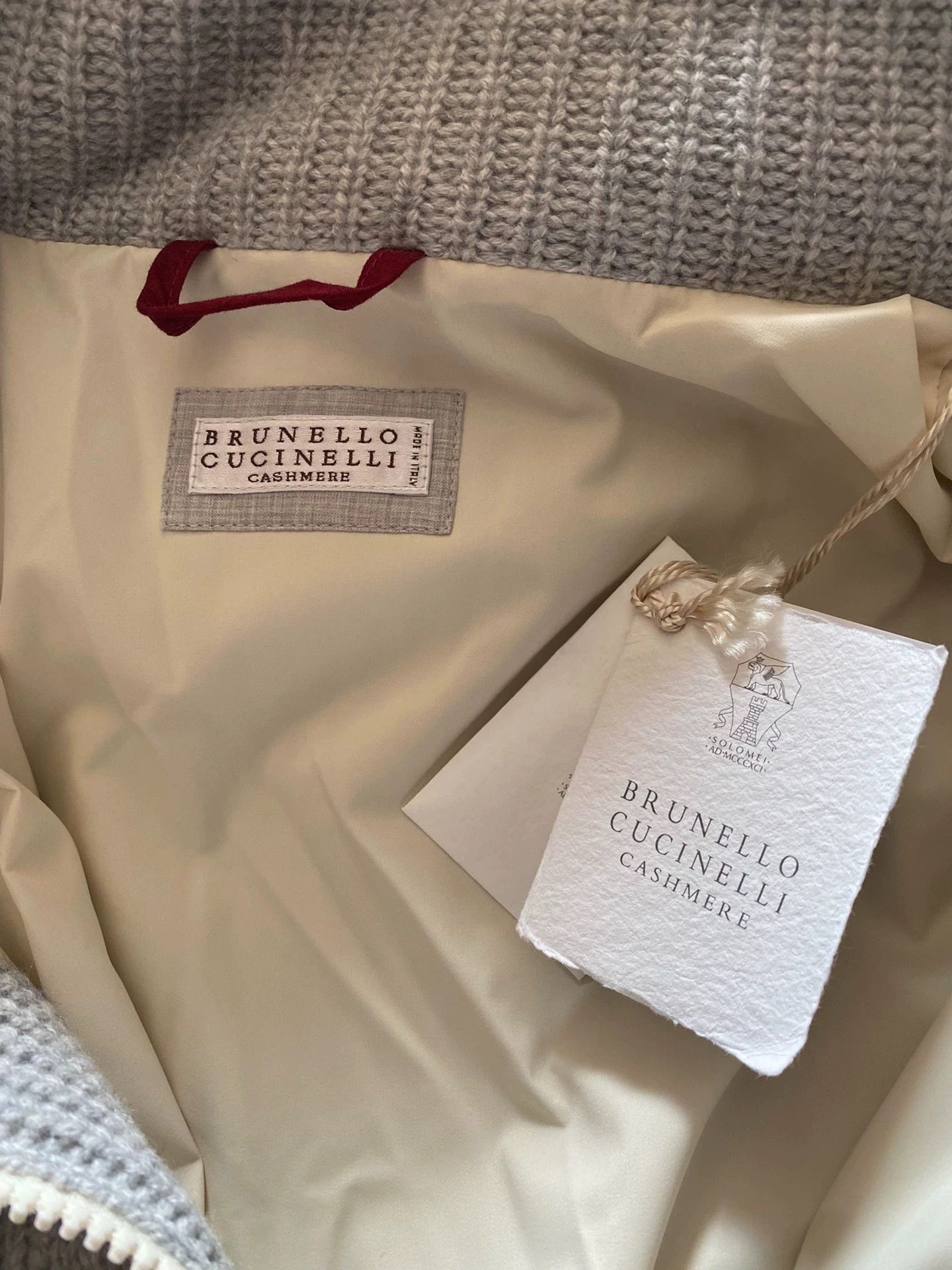 Brunello Cucinelli BC 100% Cashmere Ribbed Removable Hood Coat Size 50 Size US M / EU 48-50 / 2 - 4 Thumbnail