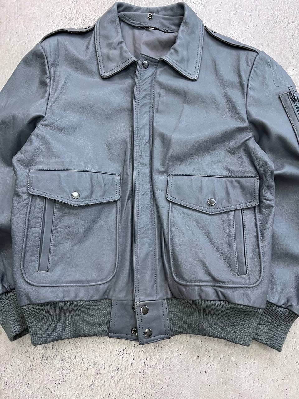 Schott × Vintage Vintage MA-1 Intermediate Leather bomber jacket Avant-Garde Size US XL / EU 56 / 4 - 1 Thumbnail