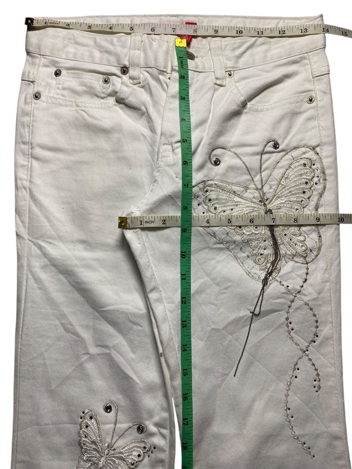 Japanese Brand Vintage Japanese Brand Tantra Embroidery Flare Jeans Size 28" / US 6 / IT 42 - 14 Thumbnail