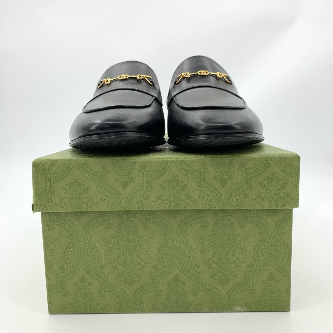 Gucci [Gucci] Horsebit Black Calf Leather Loafers 43 Size US 9.5 / EU 42-43 - 1 Thumbnail