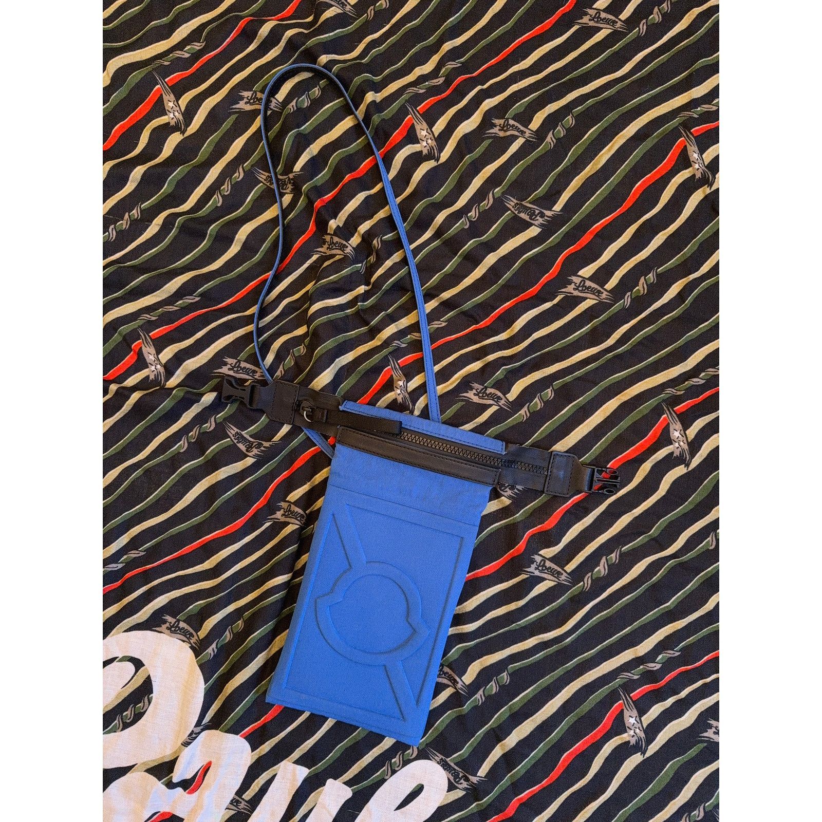 Moncler Genius $425 Moncler Genius 5 x Craig Green Phone Neck Pouch - Blue Size ONE SIZE - 2 Thumbnail