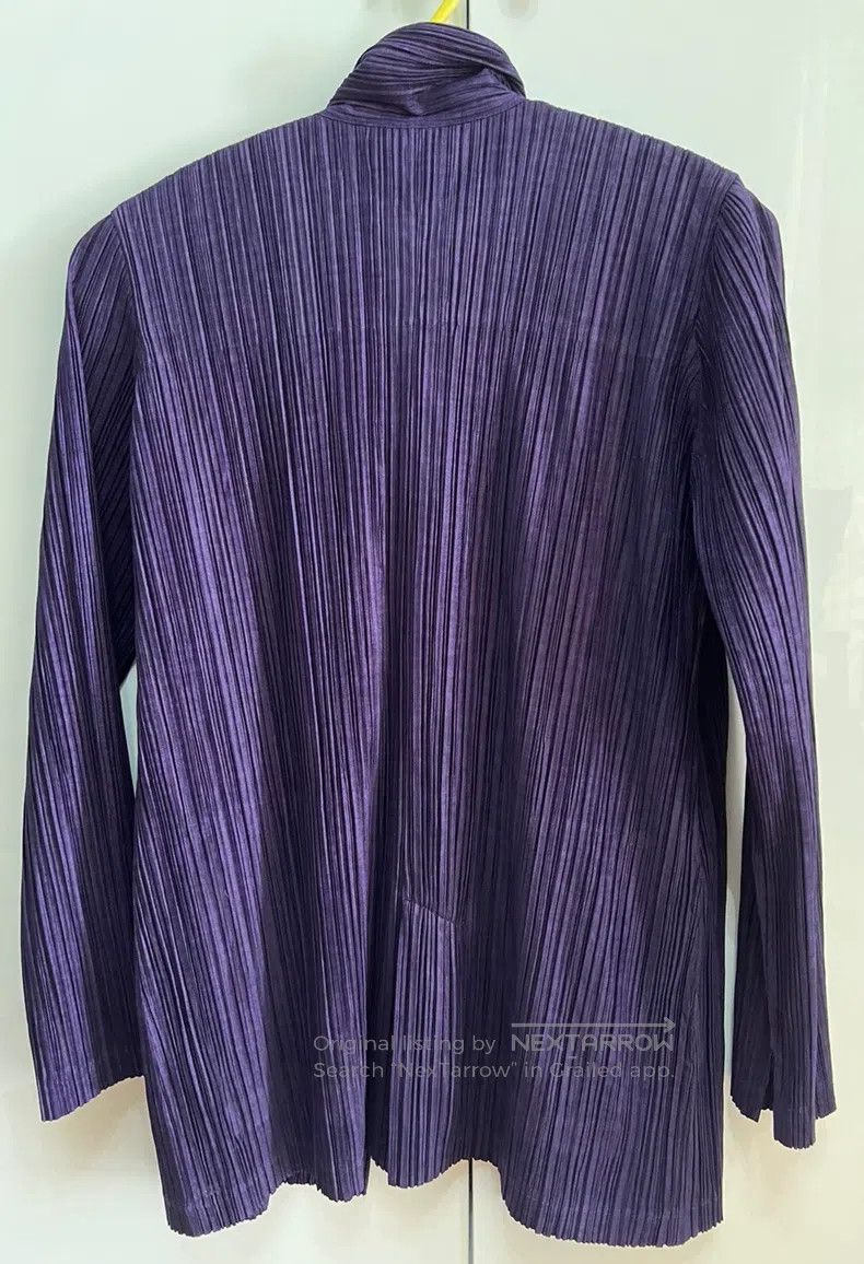 Issey Miyake Issey Miyake Purple Long Coat Size L / US 10 / IT 46 - 2 Thumbnail