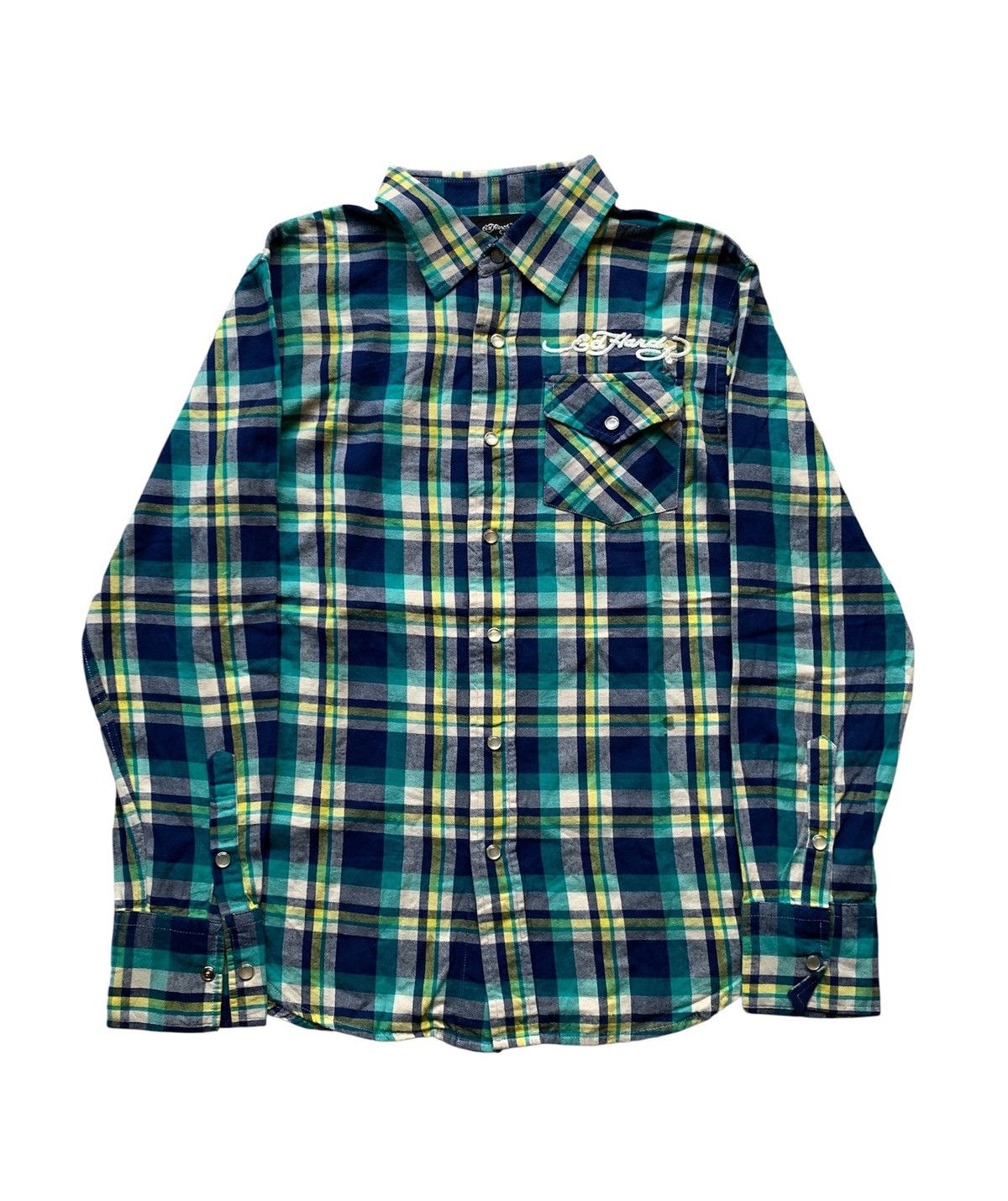 Ed Hardy Ed Hardy Christian Audigier Embroidery Flannel Shirt Y2K Size US M / EU 48-50 / 2 - 4 Thumbnail