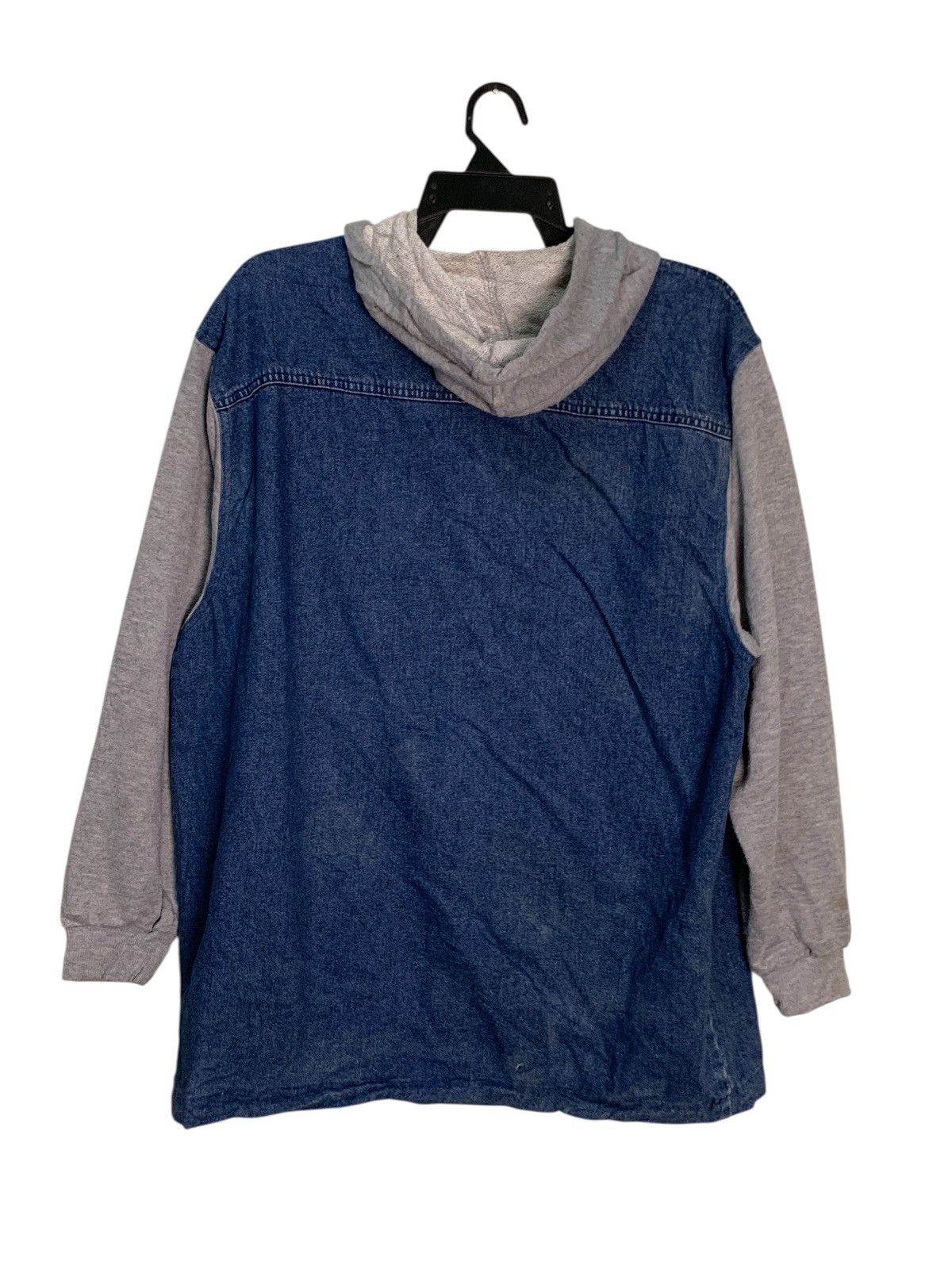 Giordano Rare Design Giordano Snap Button Denim Hoodie Size US L / EU 52-54 / 3 - 2 Thumbnail