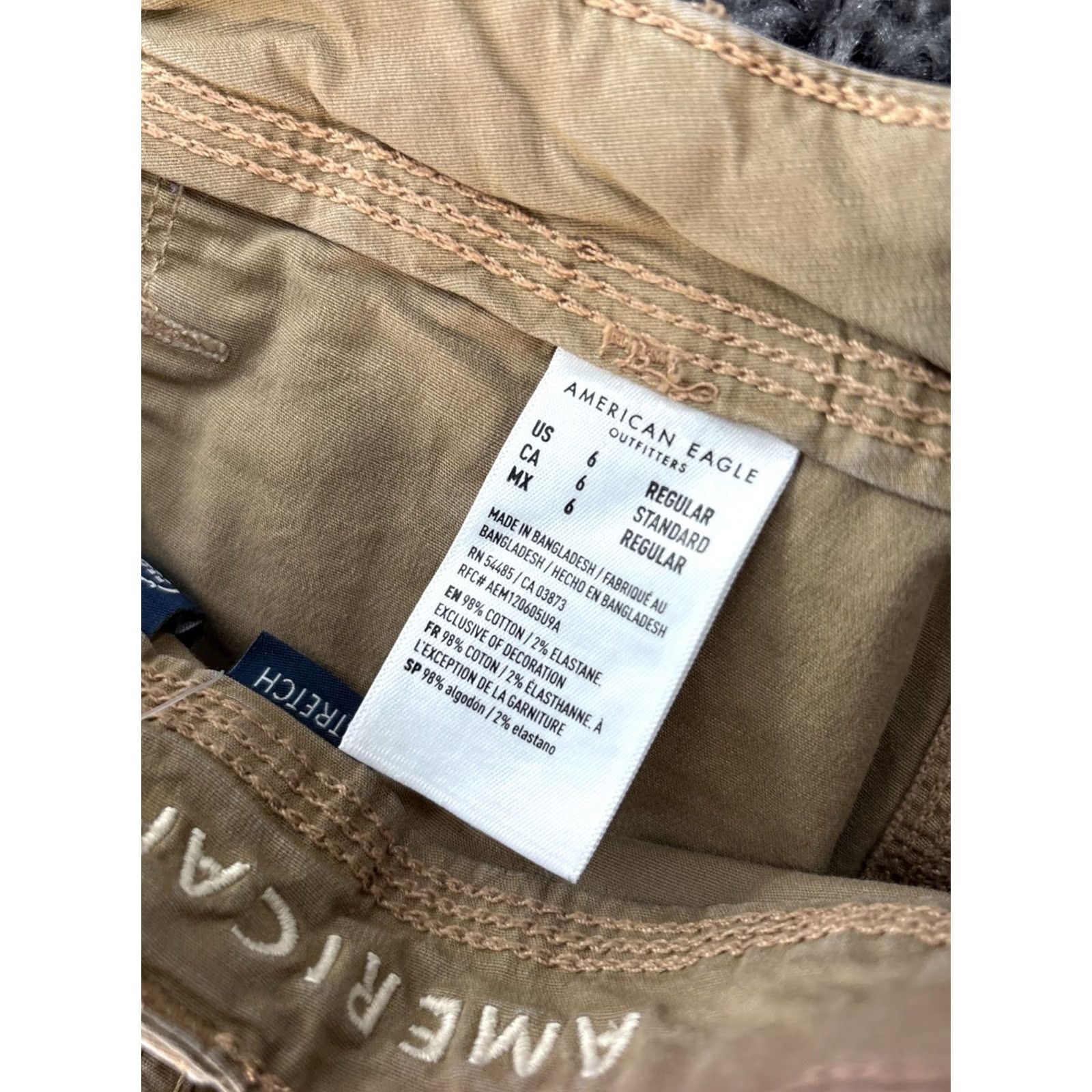 American Eagle Outfitters American Eagle Outfitters Pants Womens 6 Brown Baggy Jogger Cargo Pockets Adjustable Grunge Size 28" / US 6 / IT 42 - 7 Thumbnail