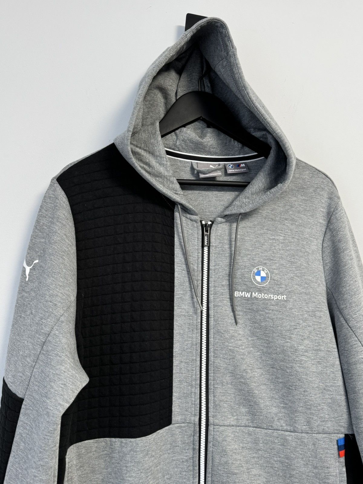 PUMA Men's BMW L Motorsport Full-Zip Hoodie GRAY