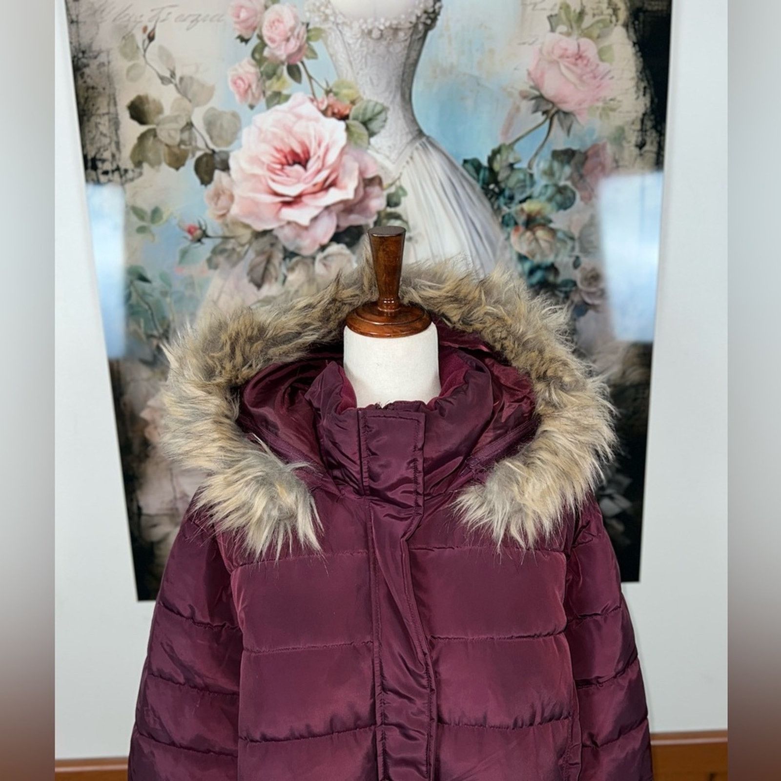 Other Gorgeous Ellos Burgundy Parka! Size 4XL / US 24-26 - 3 Thumbnail