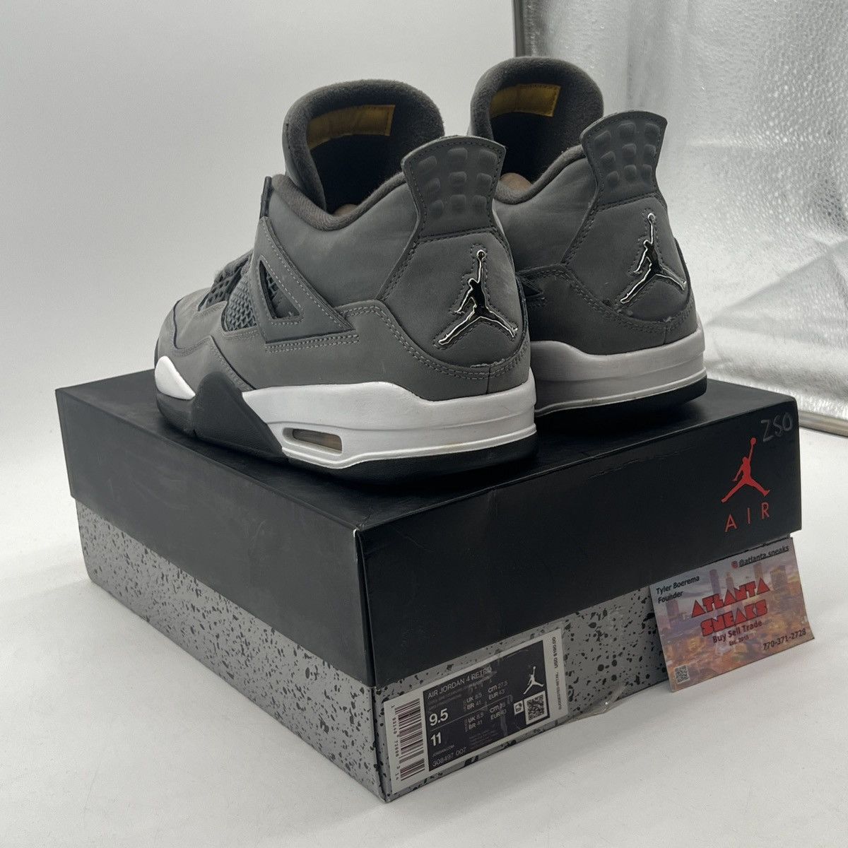 Jordan Brand Air Jordan 4 cool grey Size US 9.5 / EU 42-43 - 4 Thumbnail
