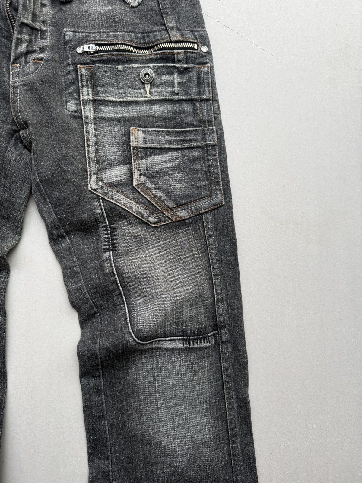 5351 POUR LES HOMMES CAMEL ROAD gimmick flare jeans Size US 30 / EU 46 - 3 Thumbnail