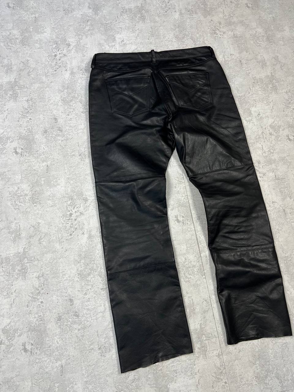 Genuine Leather Polo Vintage Y2K Genuine Leather Moto Pants Size US 43 - 9 Thumbnail
