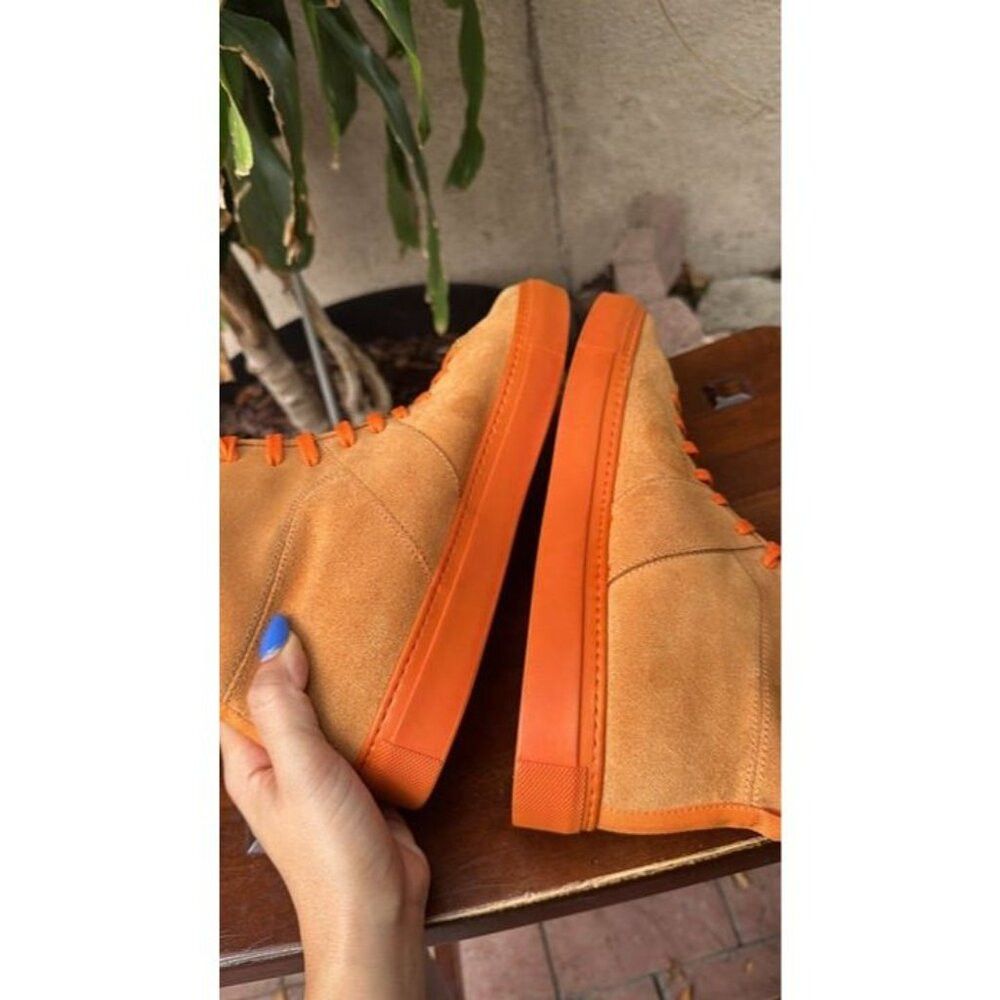 Daniel Patrick DANIEL PATRICK Size 43 (10) Men's Orange High top Shoes Des Size US 10 / EU 43 - 6 Thumbnail