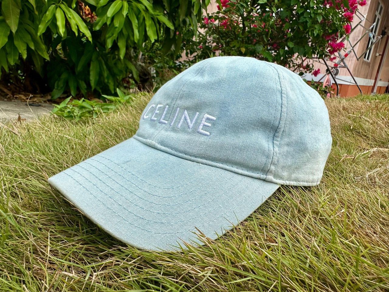 Celine Authentic Celine Denim Baseball Cap Size ONE SIZE - 2 Thumbnail