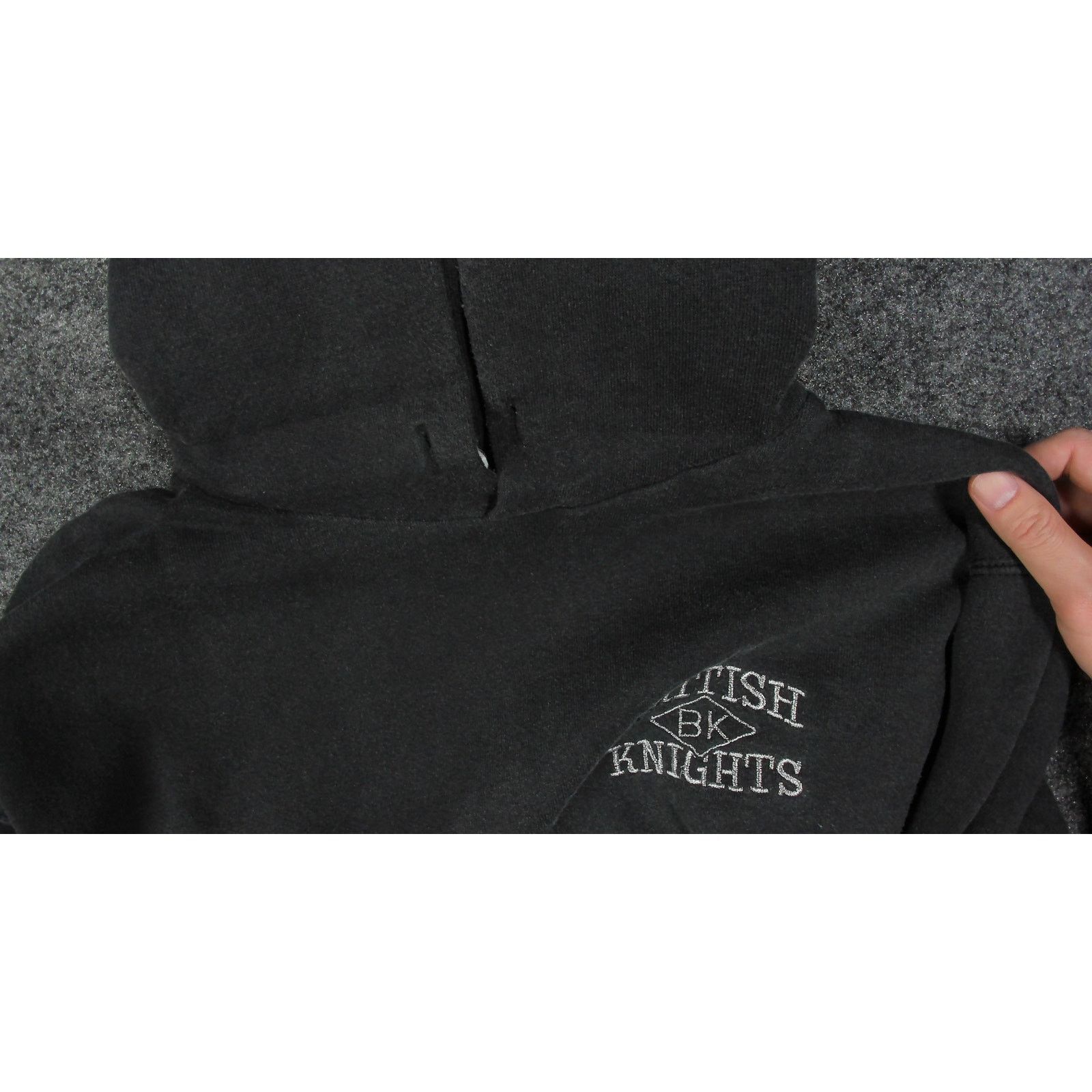 Vintage British Knights VTG 90s Made in USA BK Diamond Logo Hoodie Size US L / EU 52-54 / 3 - 10 Thumbnail