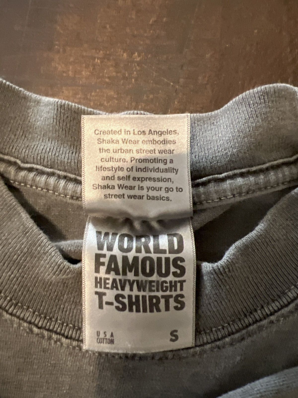 Other Shaka Wear Heavyweight T-Shirt Grey Size US S / EU 44-46 / 1 - 5 Thumbnail