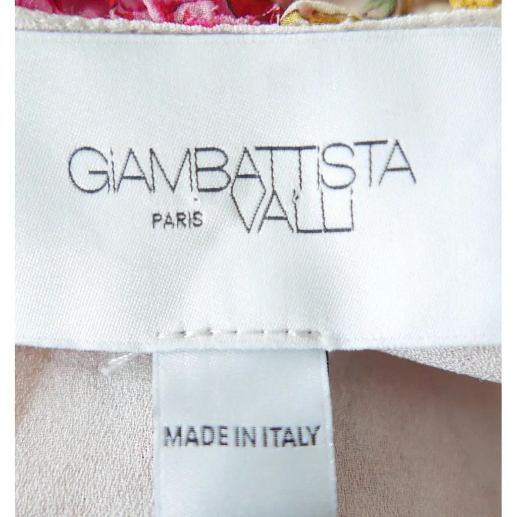 Giambattista Valli Giambattista Valli SS19 Pink Floral Silk Hyper Romance Dress Size M / US 6-8 / IT 42-44 - 7 Thumbnail