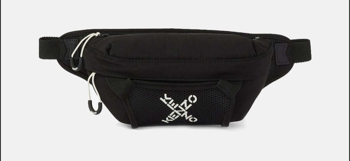 Kenzo Kenzo Black and White Logo Mini Belt Bag (Unisex) Size ONE SIZE - 1 Thumbnail