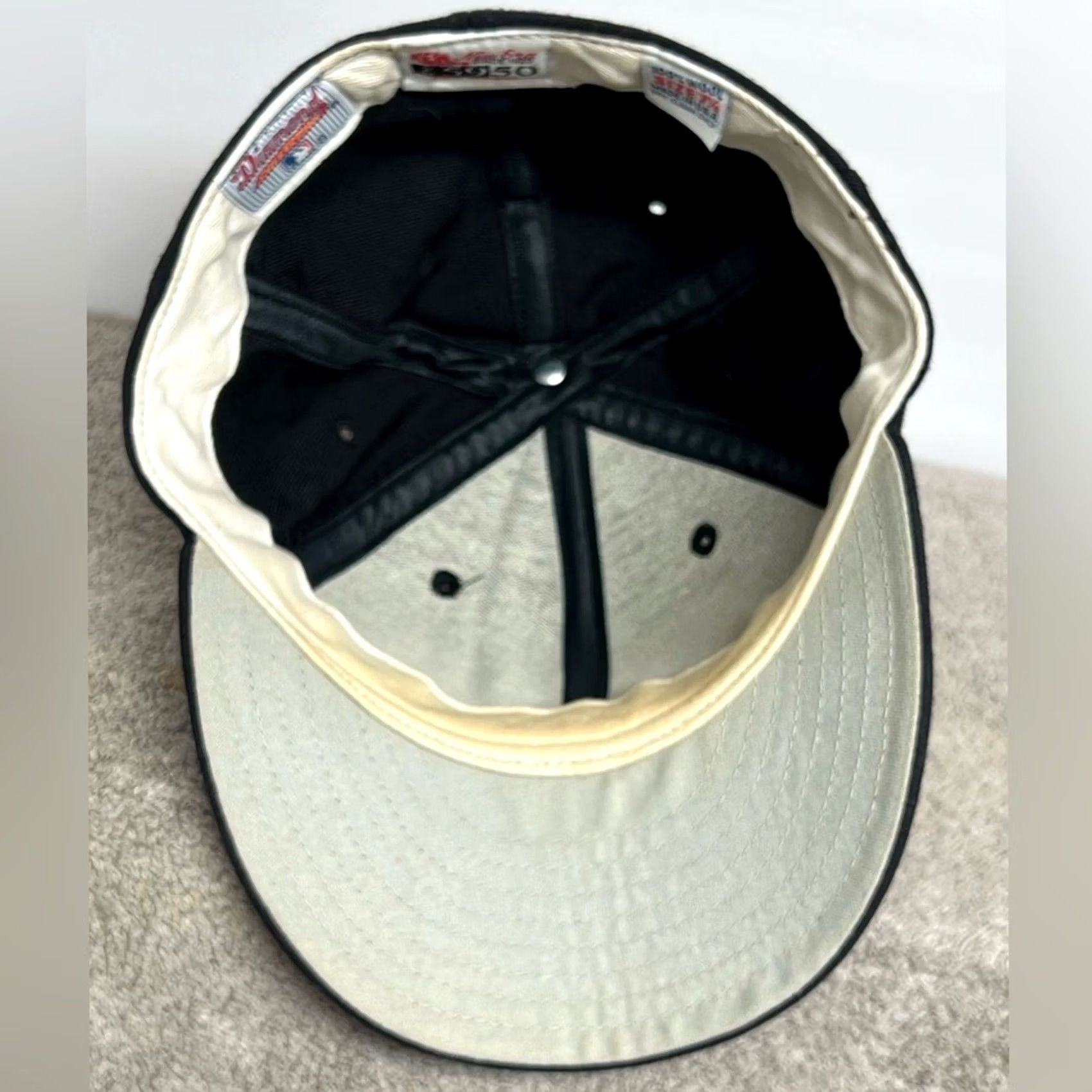 New Era VINTAGE New Era Pro Model Hat Yankees MLB Diamond Collection Wool Fitted 7 1/8 Blue Baseball Cap Men Mens Size ONE SIZE - 6 Thumbnail