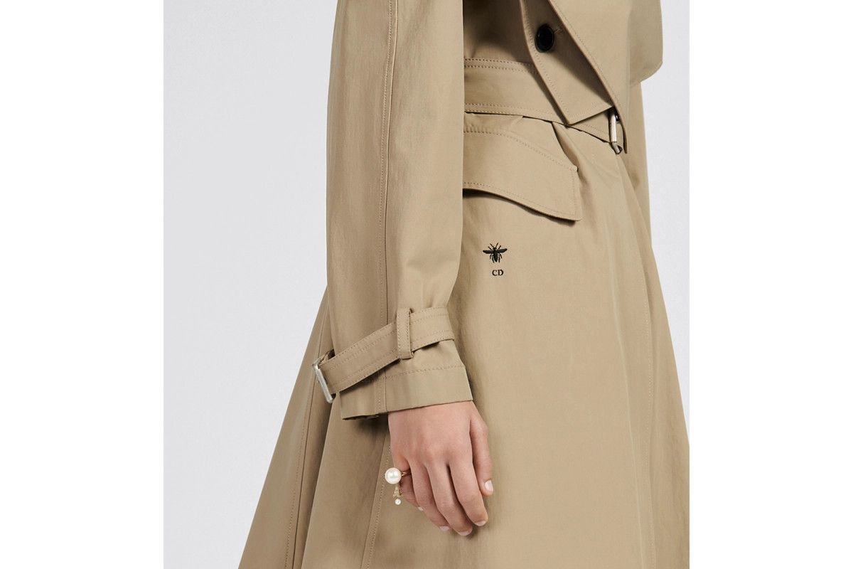 Dior o1bcso1str0225 Coat with Criss Cross Collar in Beige Size S / US 4 / IT 40 - 5 Thumbnail