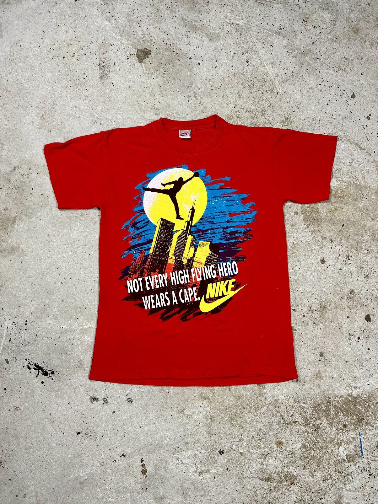 Nike Vintage 90s Nike Not Every High Flying Hero Wears A Cape Tee Size US M / EU 48-50 / 2 - 1 Thumbnail