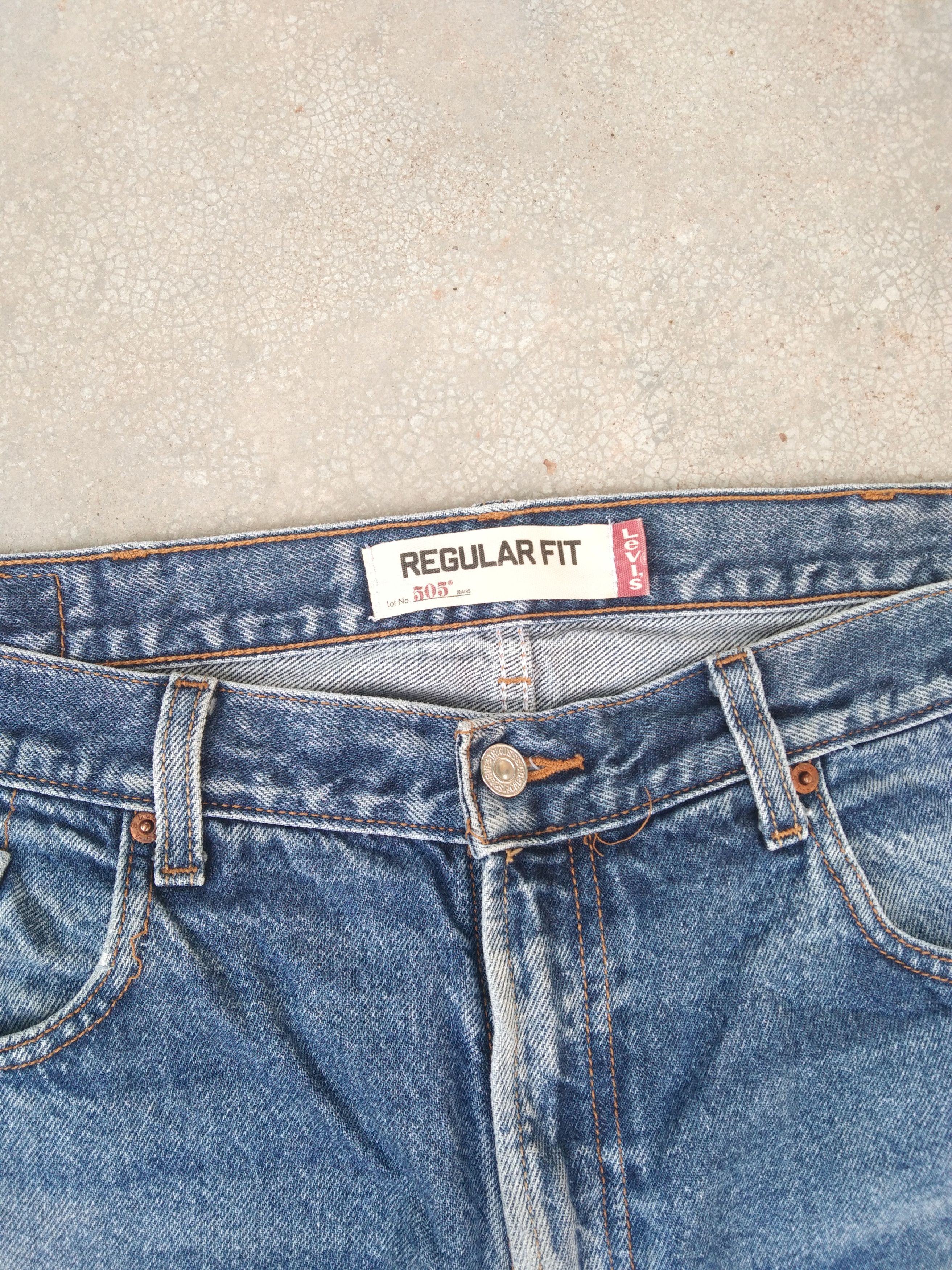 Jean × Levi's × Vintage Vintage Levis Jeans 505 Distressed Denim 38x32 Size US 38 / EU 54 - 8 Thumbnail