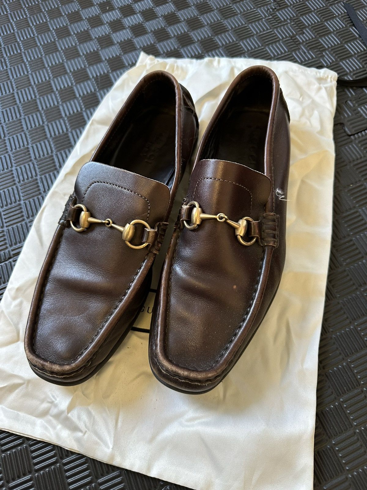 Gucci Brown Leather Gucci Drivers Size US 9 / EU 42 - 2 Thumbnail