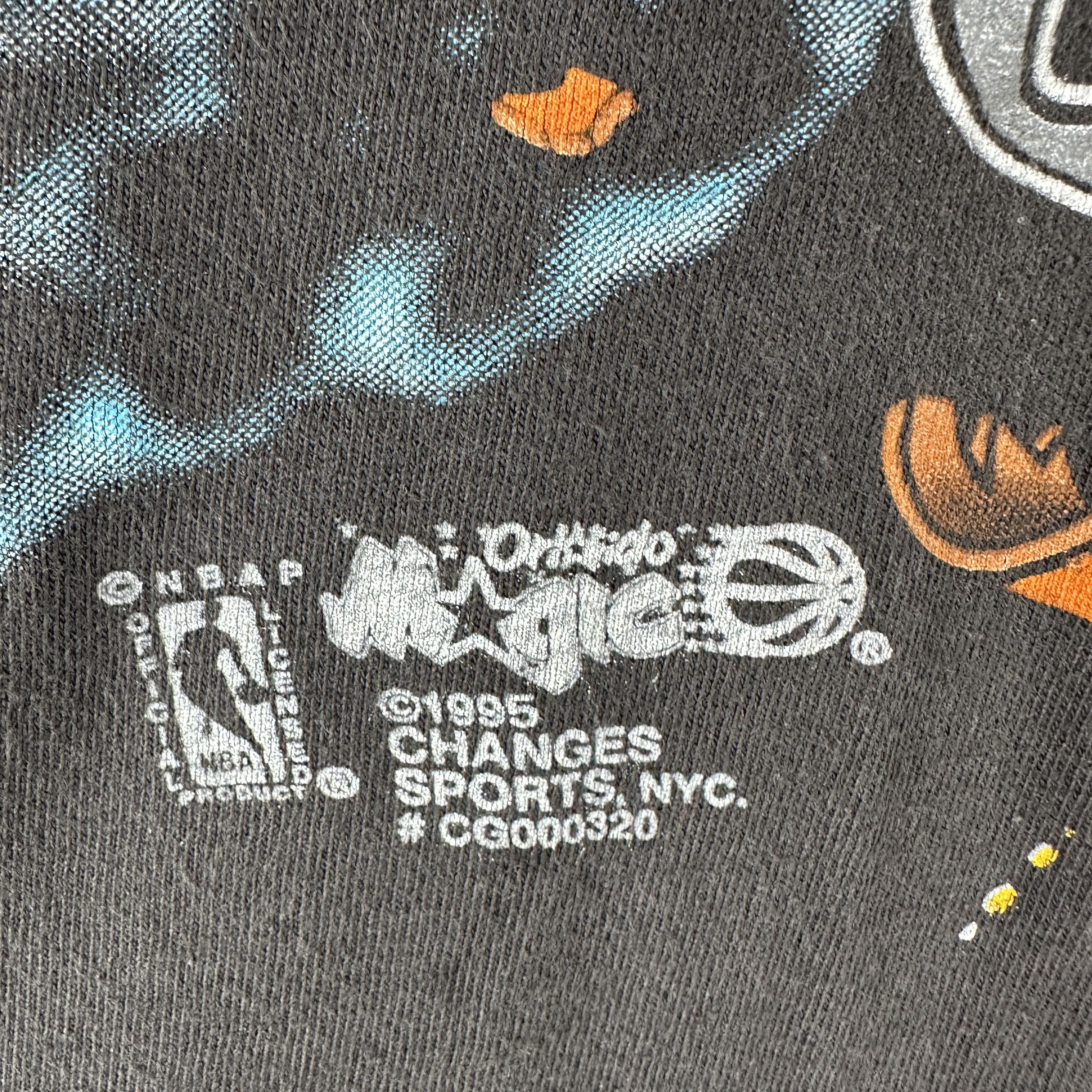Vintage 1995 Orlando Magic NBA Conference Champions Explosion Tee Size US XL / EU 56 / 4 - 3 Thumbnail