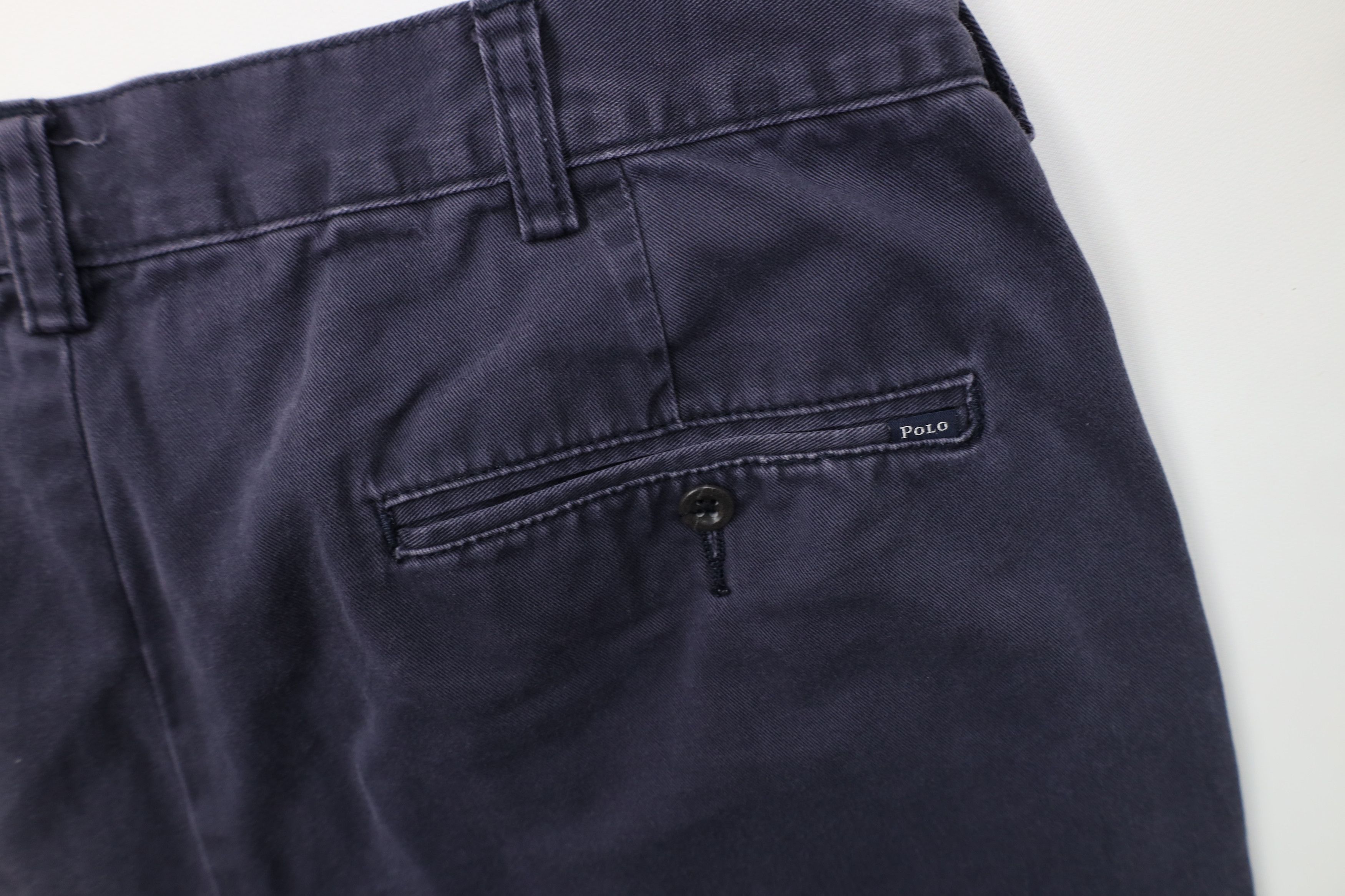 Polo Ralph Lauren Vintage 90s Ralph Lauren Cotton Chino Shorts Golfing Blue Size US 36 / EU 52 - 13 Thumbnail