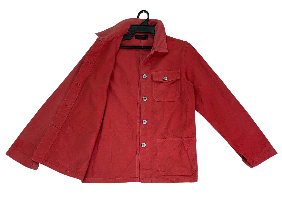 Margaret Howell × Vintage Vtg 90s Margaret Howell workwear red cotton jacket Size M / US 6-8 / IT 42-44 - 3 Thumbnail