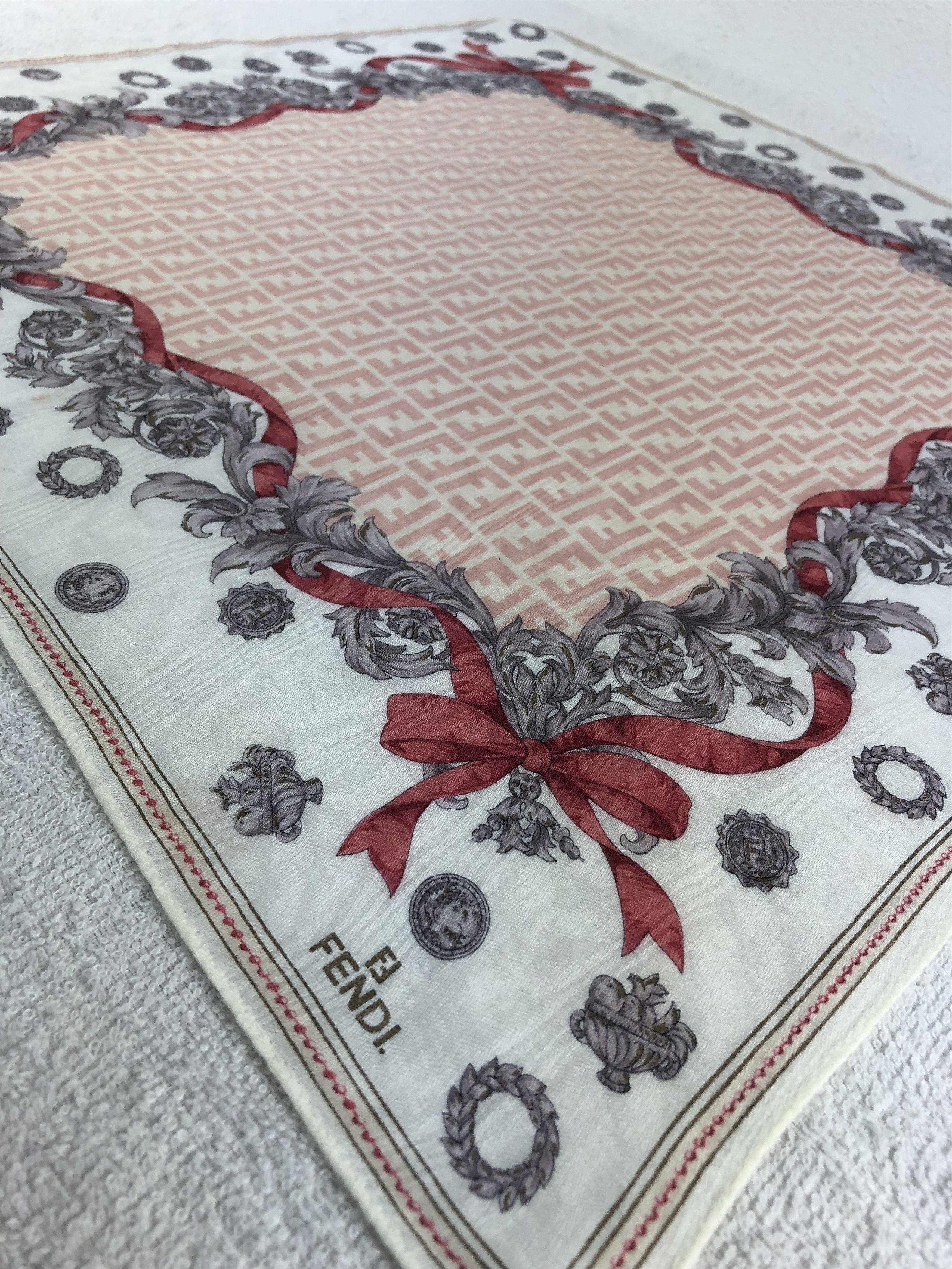 Vintage Fendi Handkerchief / Bandana / Neckerchief C322 Size ONE SIZE - 4 Thumbnail