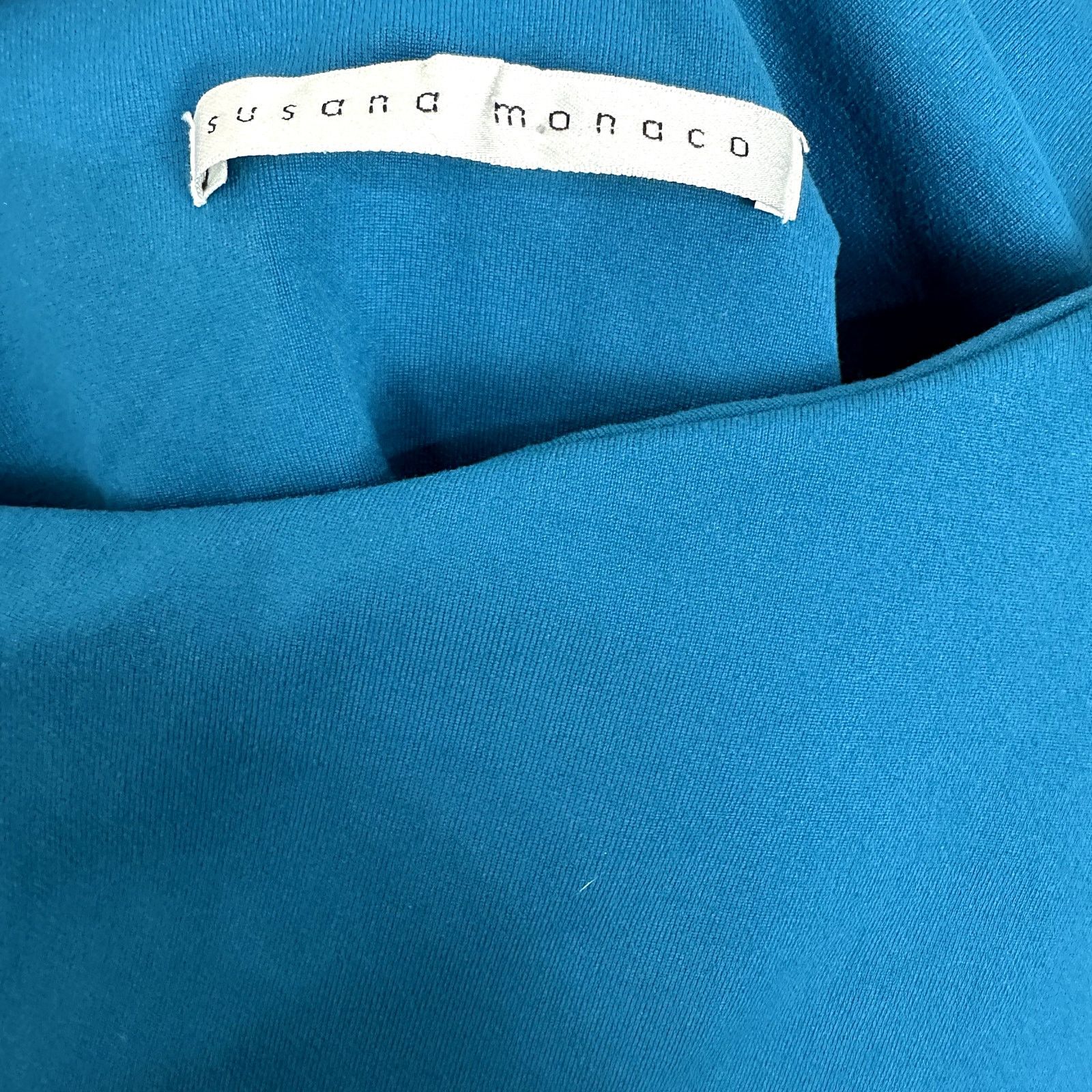 Susana Monaco Susana Monaco One Shoulder A-Line Mini Blue Cocktail Dress S Size S / US 4 / IT 40 - 2 Thumbnail