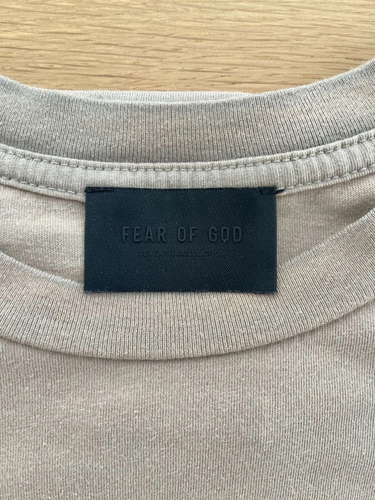 Fear of God 7th Collection FG Tee VINTAGE PARIS SKY M