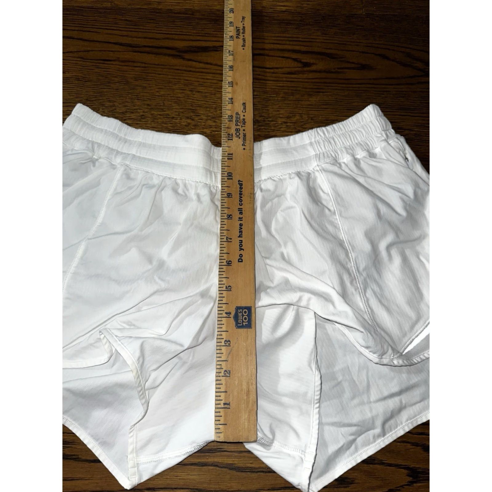 Lululemon Lululemon Short II 3.5” Womens 12 White Lined Running Gym & Training Athletic Shorts Size 34" / US 12 / IT 48 - 7 Thumbnail