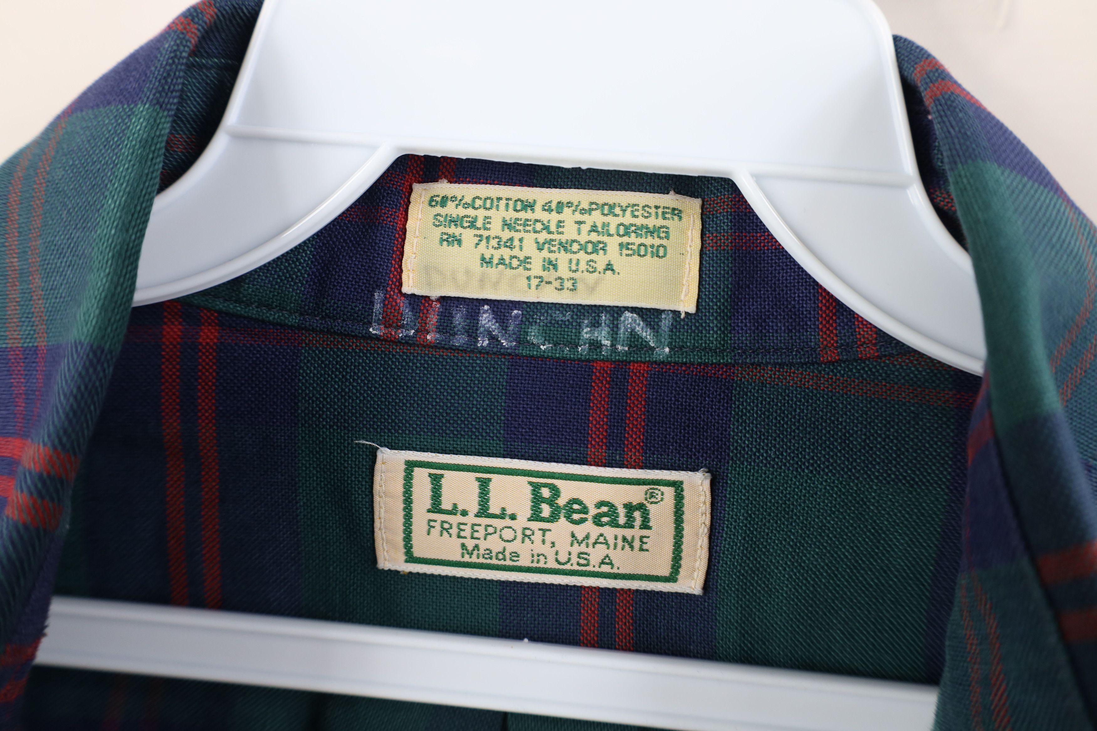 L.L. Bean Vintage 70s 80s LL Bean Collared Button Down Shirt USA Size US M / EU 48-50 / 2 - 8 Thumbnail