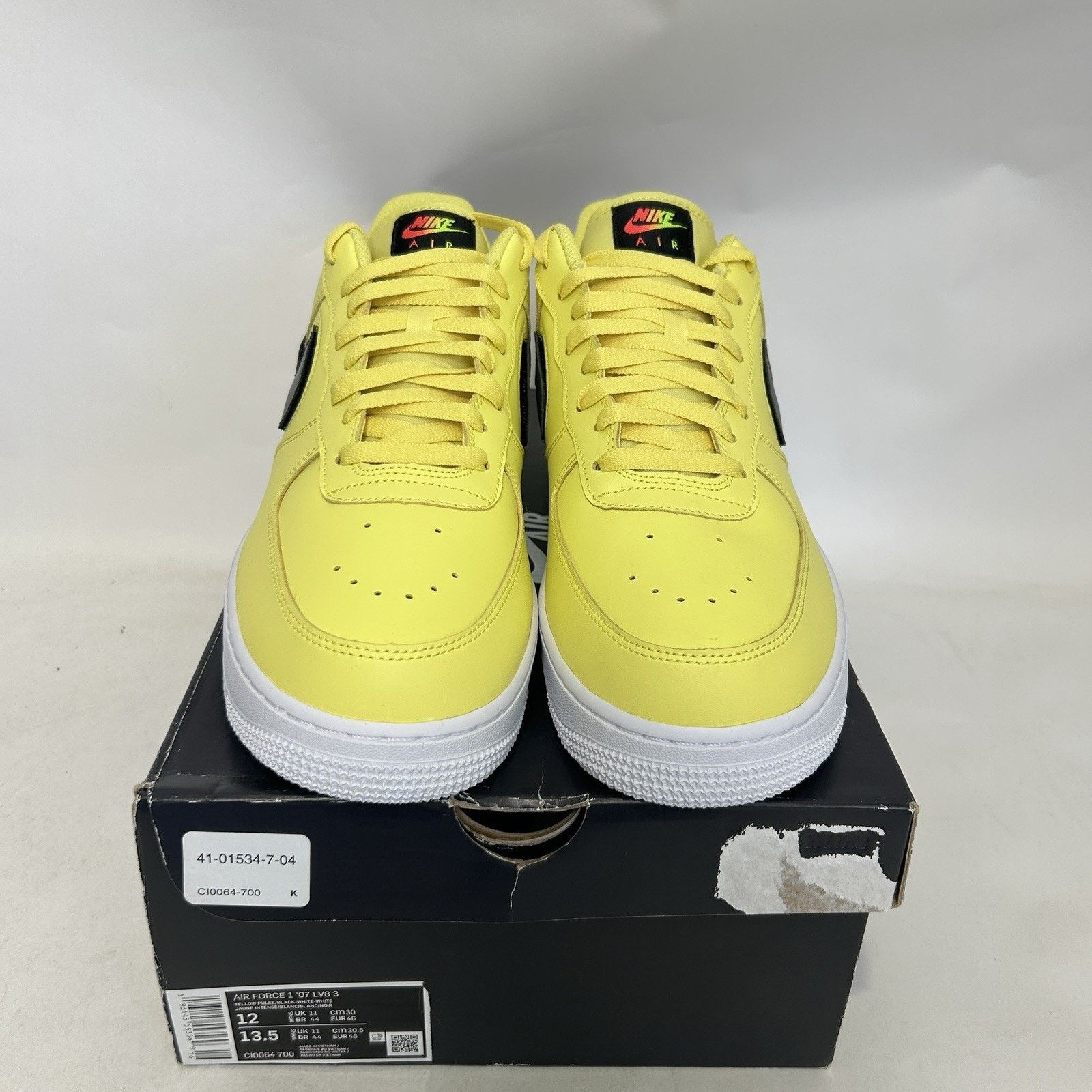 Nike Nike Air Force Low '07 LV8 “Yellow Pulse” CI0064-700 Size US 12 / EU 45 - 2 Thumbnail