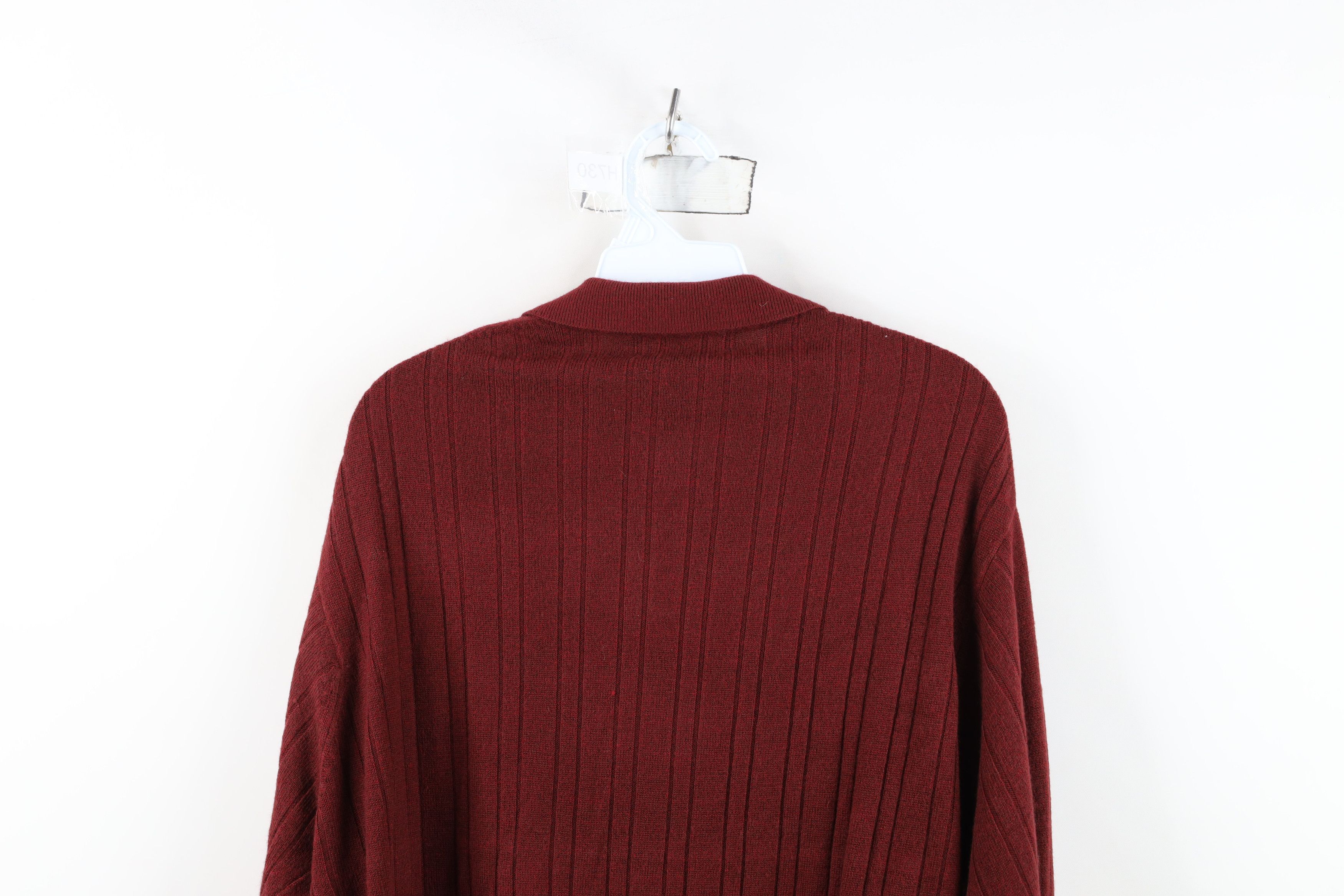 Vintage Deadstock Vintage 90s Streetwear Ribbed Collared Sweater Size US L / EU 52-54 / 3 - 13 Thumbnail