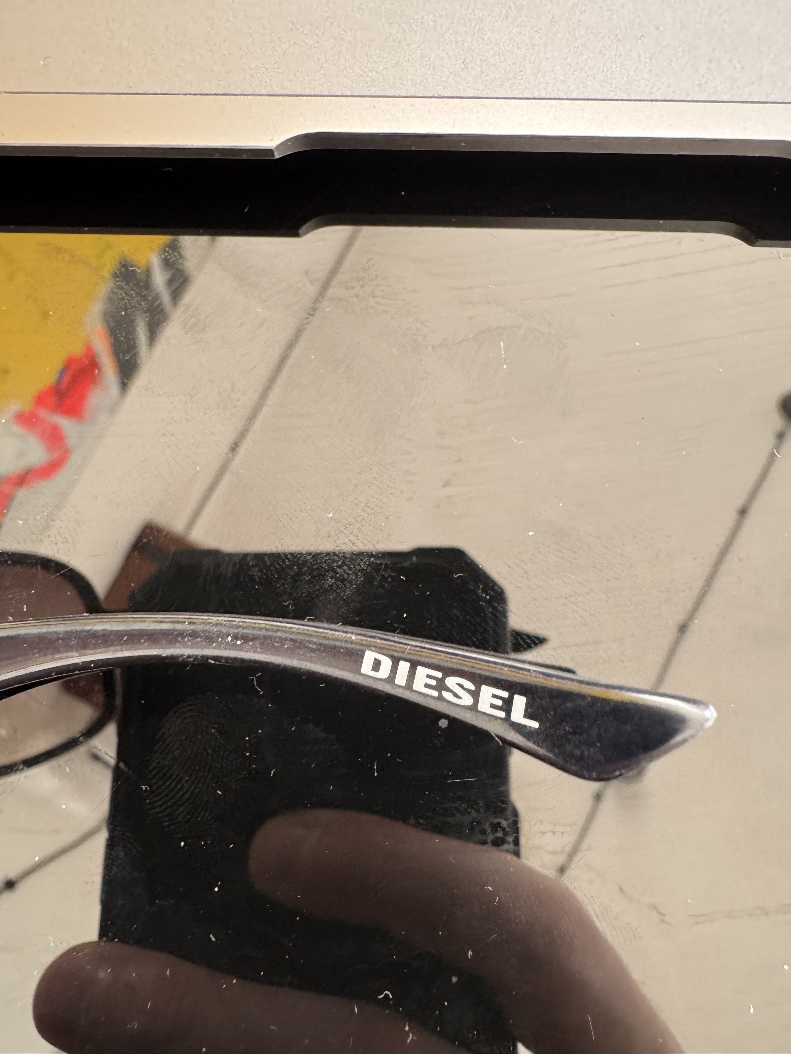 Diesel Diesel '00s Black Aviator Oversized Sunglasses Size ONE SIZE - 4 Thumbnail