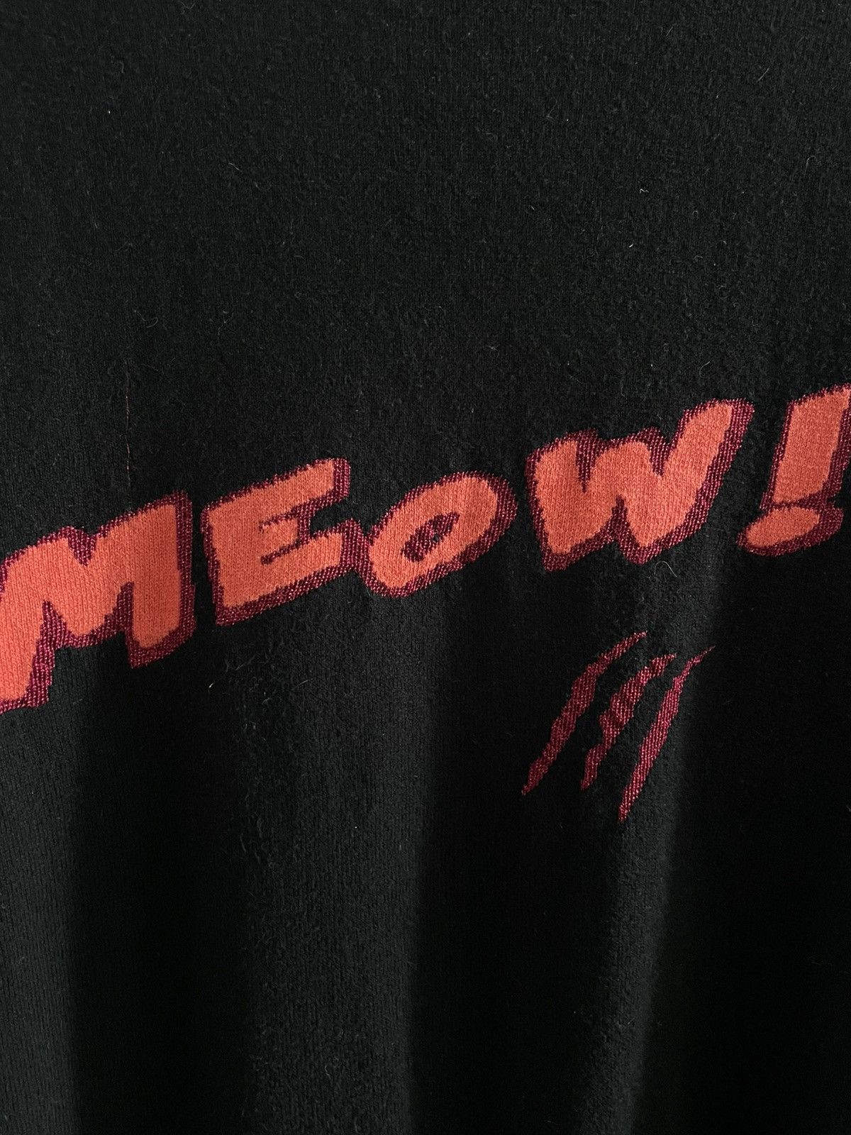 Karl Lagerfeld Karl Lagerfeld Meow! Black Sweatshirt Size M / US 6-8 / IT 42-44 - 3 Thumbnail