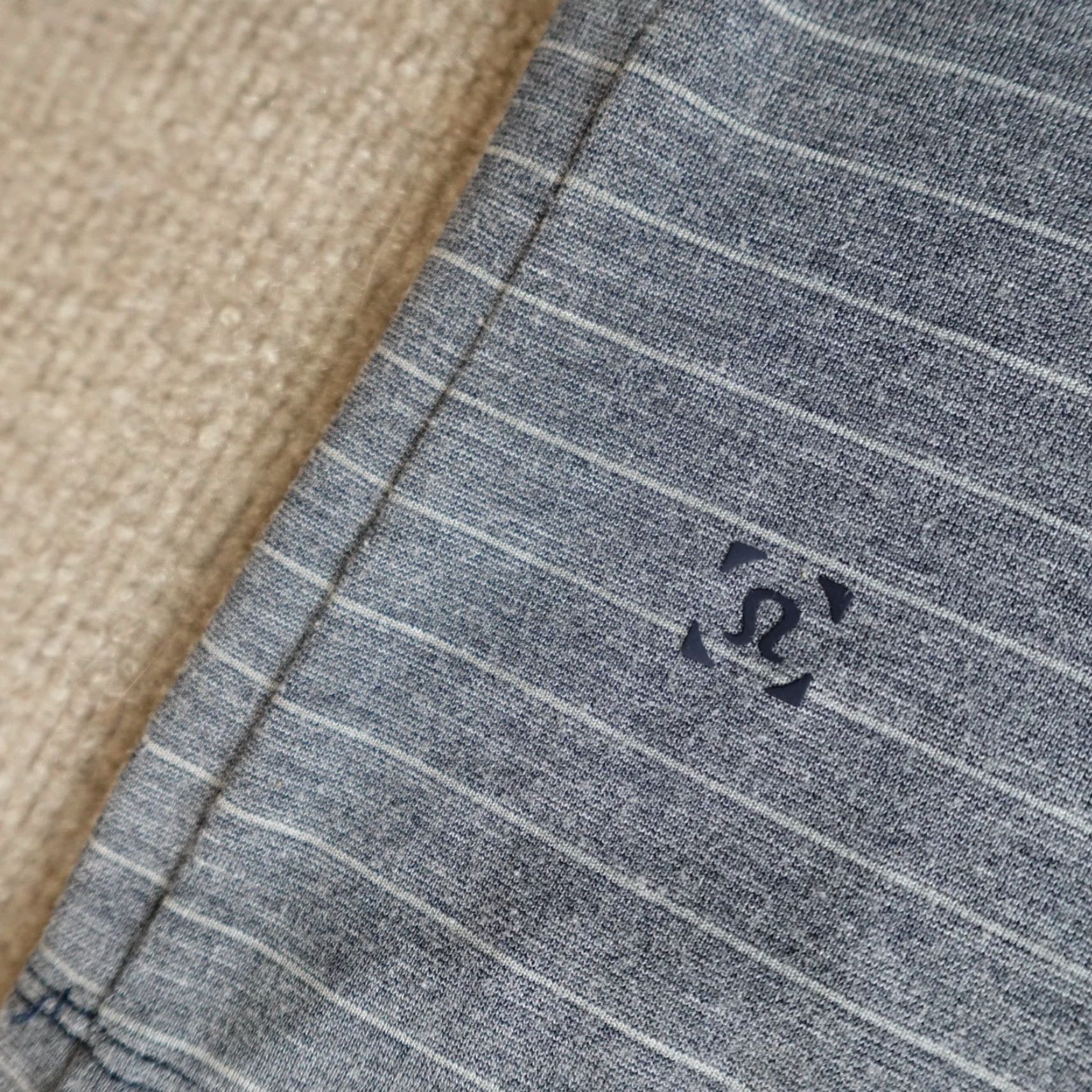 Lululemon Lululemon Polo Shirt Medium Blue Heather Striped Short Sleeve Evolution Mens Polo Shirt M Blue Striped Performance Golf Summer Spring Stretch Logo Size US M / EU 48-50 / 2 - 4 Thumbnail