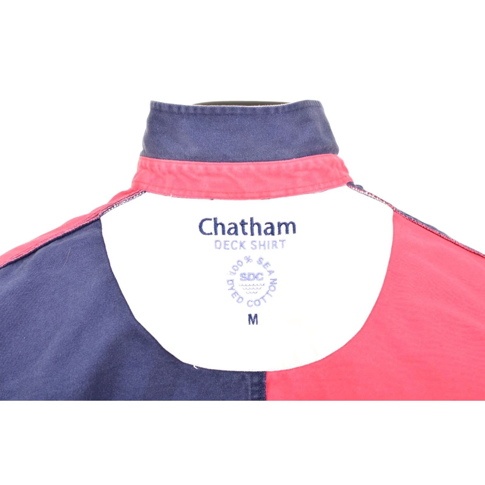 Pinko Chatham Deck Shirt M Adults Blue Colorblock Rugby Jersey Button-Up Long Sleeve Size US M / EU 48-50 / 2 - 6 Thumbnail