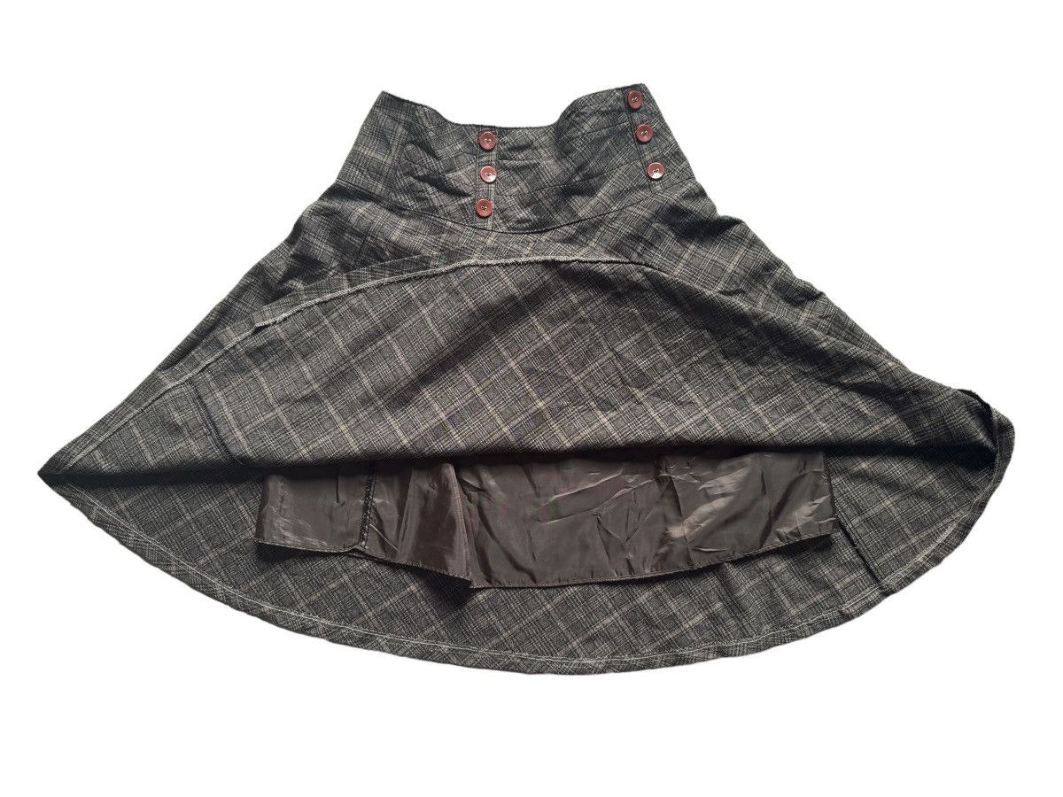 Designer × Japanese Brand × Takahiromiyashita The Soloist. Mini Skirt Soloist Tartan With Double Button And Zipper Size 26" / US 2 / IT 38 - 2 Thumbnail